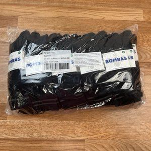 Lot of 25 Pairs Bombas Crew Calf Socks in Black Adult Unisex Size XL NEW